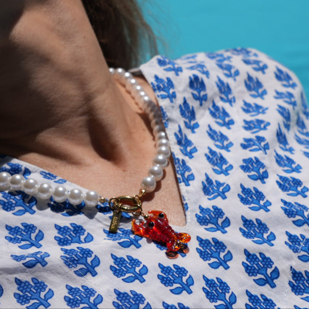 Necklace Ondine - Glass Pendant
