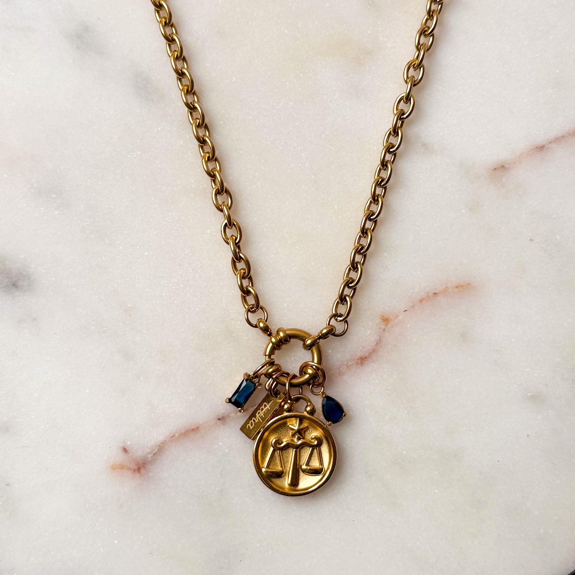 Necklace Birthstone + Zodiac Sign